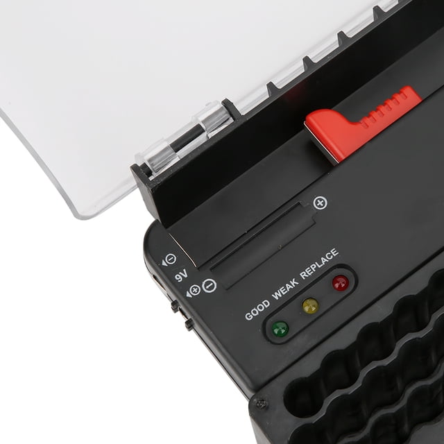 CAJA DE ALMACENAMIENTO DE BATERÍA DE ORGANIZADOR, Estuche de Batería, Diseño Transparente 4 x 9V Batería para Batería aaa de 36 x