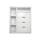 thumbnail image 1 of Cajonera mueble recamara 4 cajones jaladeras metalicas jade blanco R21 R21 Muebles Jade Moderna Cajonera, 1 of 7