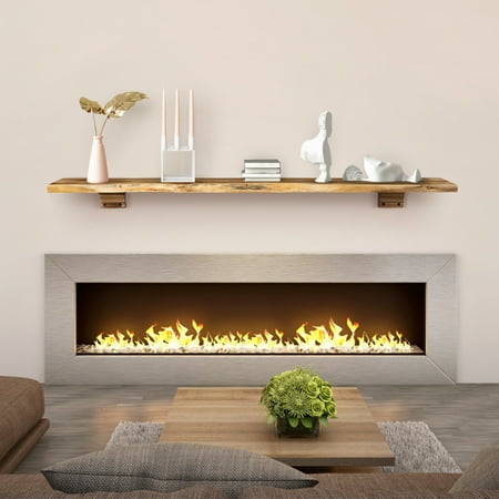 60 Mantel Shelf Wall Mounted Acacia Wood Fireplace Floating Rack Display Ledge Canada - Wall Mount Mantel Shelf 60 Mantel Shelf Wall Mounted Acacia Wood Fireplace Floating Rack Display Ledge Canada - Wall Mount Mantel Shelf