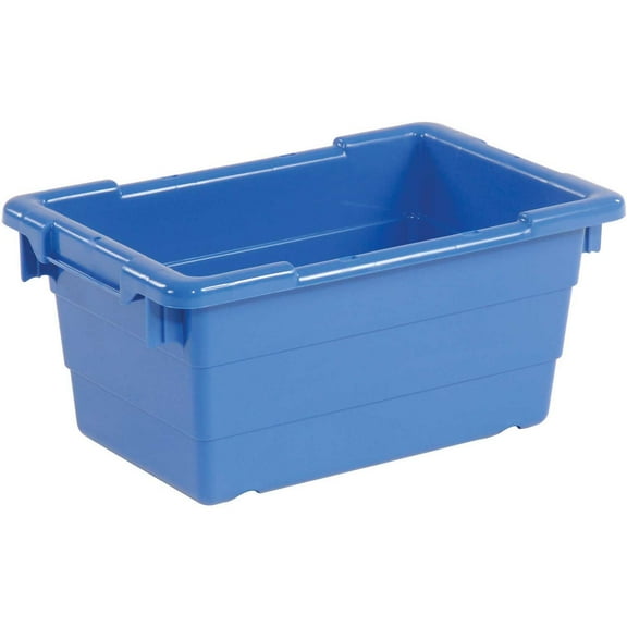 Quantum TUB1711-8 Cross Stack Nest Tub - 17-1/4 x 11 x 8 Blue, Lot of 6