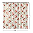 thumbnail image 5 of Waterproof Beautiful Colorful Floral Shower Curtain 72x72 Inch Boho Style Polyester Unique Shower Curtain for Bathroom Hotel Home Decor with 12 Plastic Hooks, 5 of 5