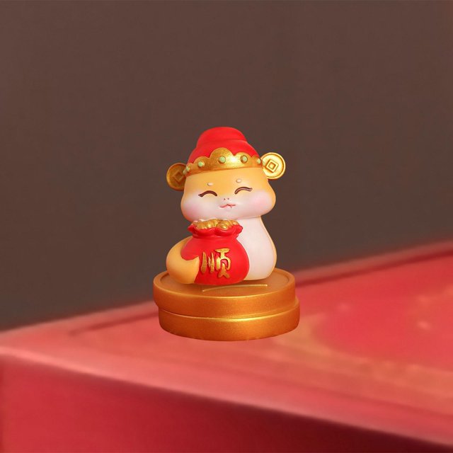 Estatua del año de la serpiente, escultura de Animal, decoración de Feng Shui chino, adorno de escritorio, estatuilla decorativa para chimenea, 2025 Estilo F