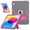 gray red, variant on Case for iPad 10th Generation 2022 10.9" & 11 inch (A2696 A2757 A2777), Soft Silicone Protective Cover, Black blue