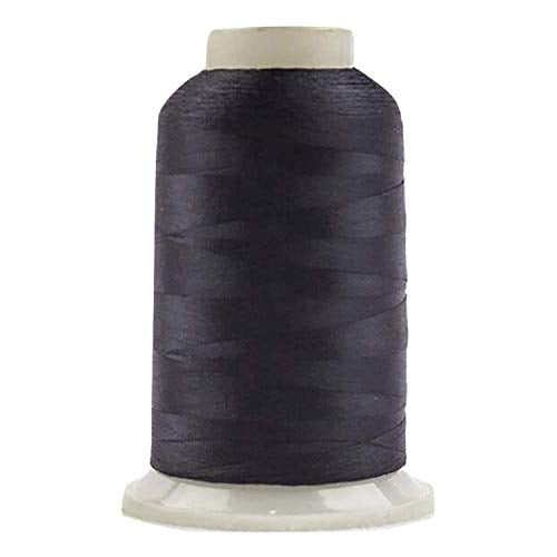 Navy WonderFil 2500m Specialty Threads 100wt 2-Ply Cottonized Soft Polyester Silk-Like Thread for Fine Sewing InvisaFil 