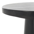 thumbnail image 4 of Safavieh Couture Valentia Modern Marble and Manufactured Wood Round End Table, Black, 4 of 10