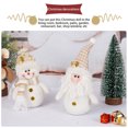 thumbnail image 3 of Muñeca decorativa de Navidad, adorno de cumpleaños sin rostro, hogar suave, sala de estar, escritorio, jardín, colgante artesanal decorativo Kits de decoración para fiestas Muñeco de nieve Bearachild HA064921-02, 3 of 6