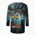 thumbnail image 6 of Towmus Womens Fall Shirts T-Shirts Thanksgiving Graphic Tee Tops Under $10, 6 of 6