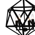 thumbnail image 3 of CWI Lighting Amazon 4 Light Up Farmhouse Metal Pendant in Black, 3 of 5