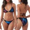 thumbnail image 3 of Disketp Spooky Halloween Night Scene para Bañador de Dos Piezas para Mujer, Bikini Sexy Halter String, Conjunto de Bikini en Triángulo, 3 of 6
