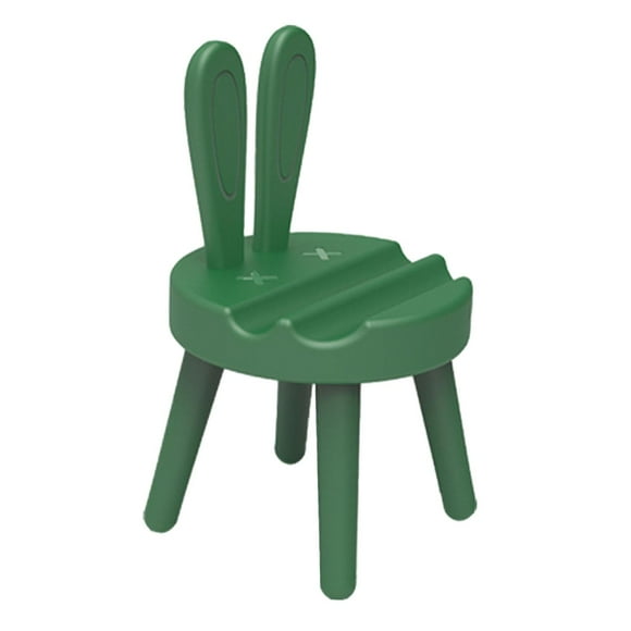 Esquirla Cute Phone Holder Chair Statue Creative 2 Level Adjustable Angle Phone Stand Green