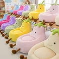 thumbnail image 5 of LIFERECORD 24" Children's Bean Bag Chair, Kids Filled Toddler Bean Bag Sofa Padded Bean Bag Chair for Boys & Girls, Cute Eggplant, Green, 5 of 10
