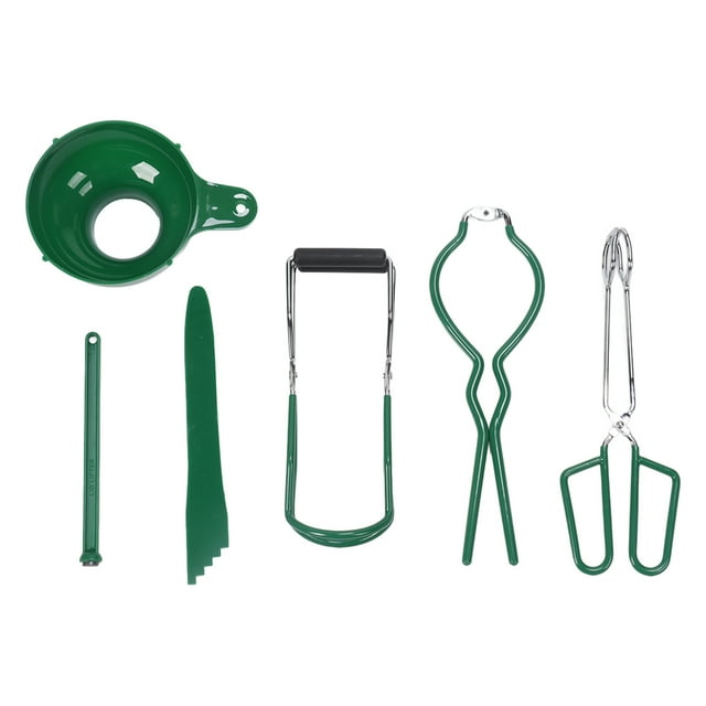 Dekaim Anti-Scalding Clip Kit, 6 Pcs Canning Kit Canning Funnel Tong Bubble Popper Jar Wrench Lifter Magnetic Lid Lifter Jam Making Set
