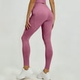 thumbnail image 6 of POROPL Leggings for Women,Mesh Pockets High Waisted Hip Lifting Stripe Threaded Active Yoga Pants, 6 of 9
