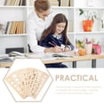 thumbnail image 2 of Children Toys 16-Pcs Set Wooden Learning Practice Board for Kids Letter and Shape Tracing 20x5cm, 2 of 9