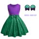 thumbnail image 1 of Vestido de princesa de Disney para niñas de 2, 4 y 6 años, bonito vestido de verano sin mangas, vestido informal de algodón de Ariel y Rapunzel, ropa para niñas de Blancanieves, 1 of 2