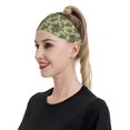 thumbnail image 5 of green Camouflage pattern Sports Headband for Women Men, Running Headband Sweat Bands for Cycling, Yoga, Spa, Athleti, Workout - Moisture Wicking Hairband, 5 of 5