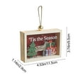 thumbnail image 3 of Gumesh Personalized Photo Christmas Ornament - Wooden Frame Pendant with Hanging Cord, Customizable Holiday Memory Keeper, 3 of 6