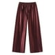 thumbnail image 4 of WILLBEST Pantalones Casuales de Mujer, Cintura Alta, Corte Holgado, Cómodos, Pierna Recta y Suelta, Ideales para Todas Las Estaciones, Atuendo Elegante para Uso Diario. Extra Grande, 4 of 6