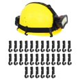 thumbnail image 3 of Mosiee 30Pcs Plastic Helmet Clips Attachment Head Light Clamps Black Set Headlamp Hook, 3 of 9