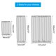 thumbnail image 3 of Cortina de puerta opaca Uxcell, 25"W x 40"L cortina de ventana francesa 1 panel, azul cielo, 3 of 7