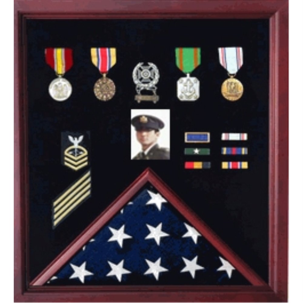 Flag Photo and Badge Display Case
