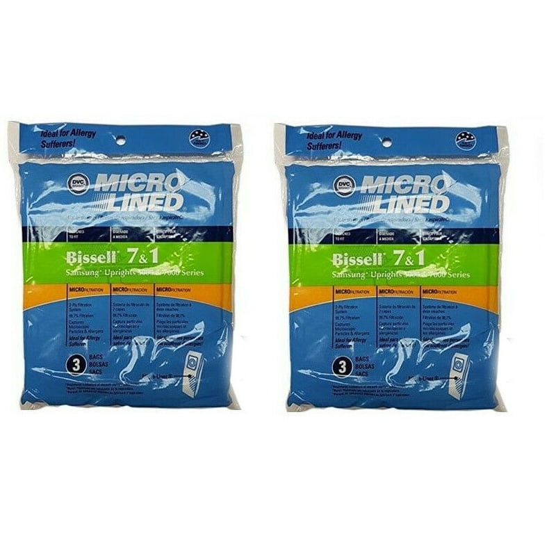 9 Bissell Samsung Vacuum Cleaner Bags Style 1 & 7 30861 Microlined DVC 
