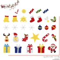 thumbnail image 3 of Billuyoard Árbol de Navidad de fieltro DIY para colgar en la pared, árbol de Navidad Artificial con 30 adornos, decoración del hogar de Año Nuevo, Kits de decoración para fiestas Billuyoard HA037960-00, 3 of 6