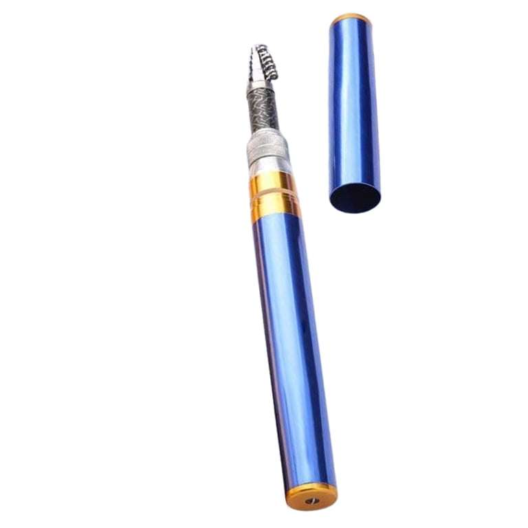blue ice fishing pole Live Sonar Micro 18-34" Telescopic Fin Gear HT Enterprises Ice Blue Trout