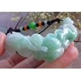 thumbnail image 3 of Certified Green Burma Natural A Jade jadeite Pendant Monkey Lotus Flower Leaf Necklace 650848 TN, 3 of 11