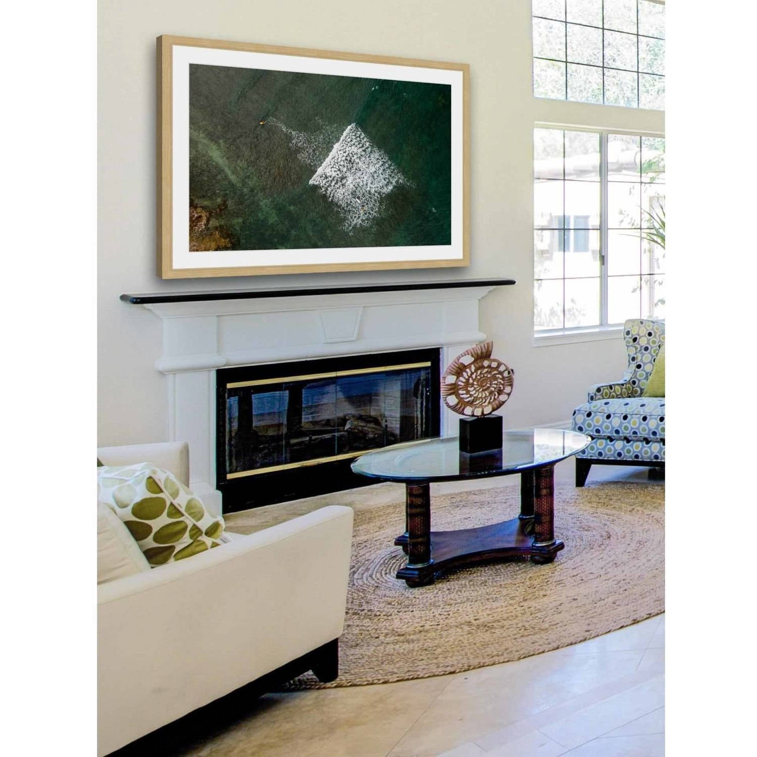 Marmont Hill "Lost In The Waves" By Karolis Janulis Framed Painting Art Print, 18.0" x 1.5"