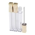 thumbnail image 3 of kurtrusly 3x 5ml Empty Clear Lip Gloss Tube Eyeshadow Lip Balm Bottle Container Golden, 3 of 8