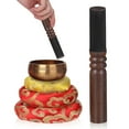 thumbnail image 1 of 3 Pcs Coussinets de Bol Sonore Bouddhiste avec Maillet de Méditation, 1 of 9