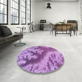 thumbnail image 4 of Ahgly Company Machine Washable Indoor Rectangle Transitional Violet Purple Area Rugs, 5' x 7', 4 of 7