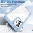 thumbnail image 6 of Case for Samsung Galaxy A53 Case Slim Dropproof [Defend from Drop/Scratch/Slip/Fingerprint] Clear Acrylic Hard Back Soft TPU Bumper Hybrid Phone Cover for Samsung A53 5G-Blue, 6 of 16