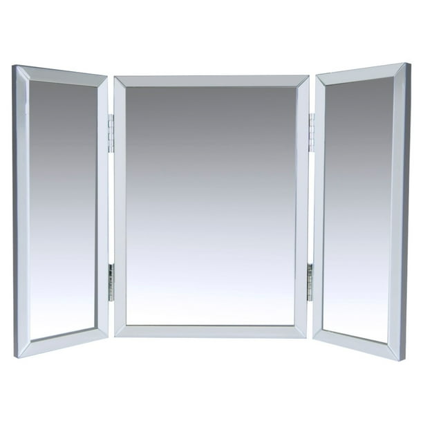 Houseables Trifold Vanity Mirror 3 Way, Makeup Vanity With 3 Way Mirror