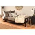 thumbnail image 6 of Wooden Futon Frame Set - Convertible Sofa Bed with Mattress - Espresso Finish, 6 of 6