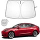 thumbnail image 1 of Car Windshield Sun Shade, Foldable Sun Shade for Car Truck SUV Automotive Interior Sun Shade, Reflective Car Sun Shade for Front Windshield with Mirro, 1 of 2