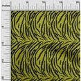 thumbnail image 1 of oneOone Cotton Cambric Lime Green Fabric Tiger Animal Skin Dress Material Fabric Print Fabric By The Yard 56 Inch Wide, 1 of 4