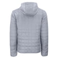 thumbnail image 3 of Men's-Cutter & Buck  Gray Sporting Kansas City Rainier Primaloft Eco Full-Zip Hooded Jacket, 3 of 3