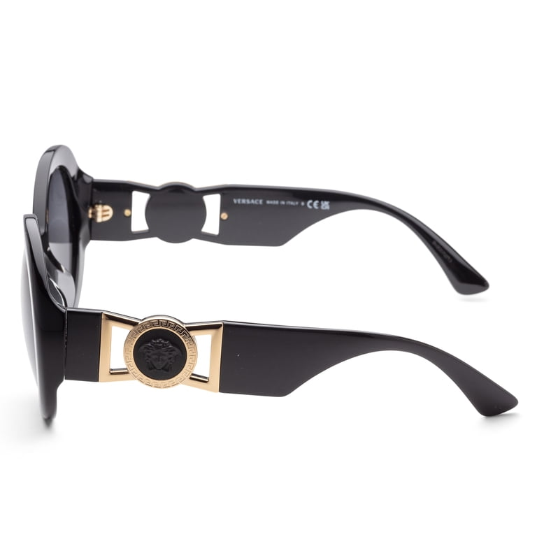 Versace Plastic Womens Round Sunglasses Black 55mm - Walmart.com display picture 2