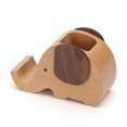 thumbnail image 5 of Portalápices de madera con forma de elefante para decoración de oficina, organizador de escritorio con soporte para teléfono móvil JAMW Sencillez, 5 of 5