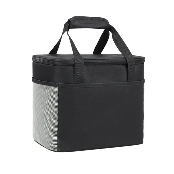 Bolsa de viaje isotérmica - Bolsillo frontal con cremallera, bolsillo lateral de malla - Impermeable, material 600D - para picnics, trabajo y actividades al aire libre