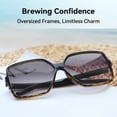 thumbnail image 2 of Gafas de Sol Dollger Grandes Cuadradas Polarizadas UV400 para Mujer, 2 of 6