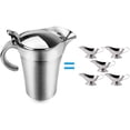 thumbnail image 2 of Stainless Steel Gravy Boat 304: 450-500ml Small Sauce Container for Steak, Tomato Sauce & Condiments – Heat Resistant, Easy Clean, Practical Narrow Mouth Design with Stable Wide Base, Ideal for, 2 of 5