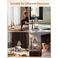 thumbnail image 3 of Adjustable Height Candle Warmer Lamp with Timer, Dimmable All Glass Candle Lamp Warmer Wax Warmer Lamp with 2 Bulbs, Elegant Home Decor, 3 of 7