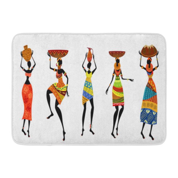 GODPOK Dance Africa African Women in Traditional Dress Zulu Culture Rug