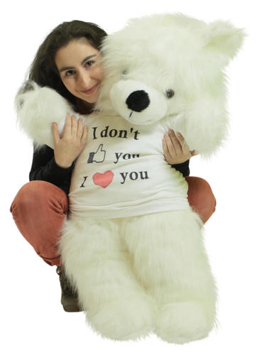 big teddy bear saying i love you