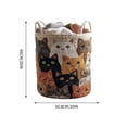 thumbnail image 3 of Cesta de lavandería bordada con forma de cubo de almacenamiento: tejido acolchado suave con asas resistentes, plegable para un fácil almacenamiento, gran capacidad para ropa, juguetes y obje, 3 of 6