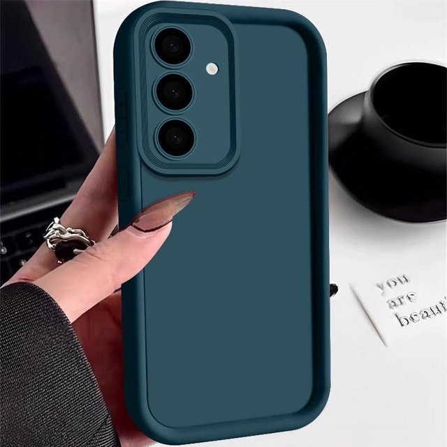 Samsung Galaxy A Series Soft TPU Shockproof Phone Case Cover, Solid Color