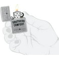 thumbnail image 3 of Zippo Lighter - Personalized Message Engraved on Backside for Southern Comfort Logo (Street Chrome #49824), 3 of 10